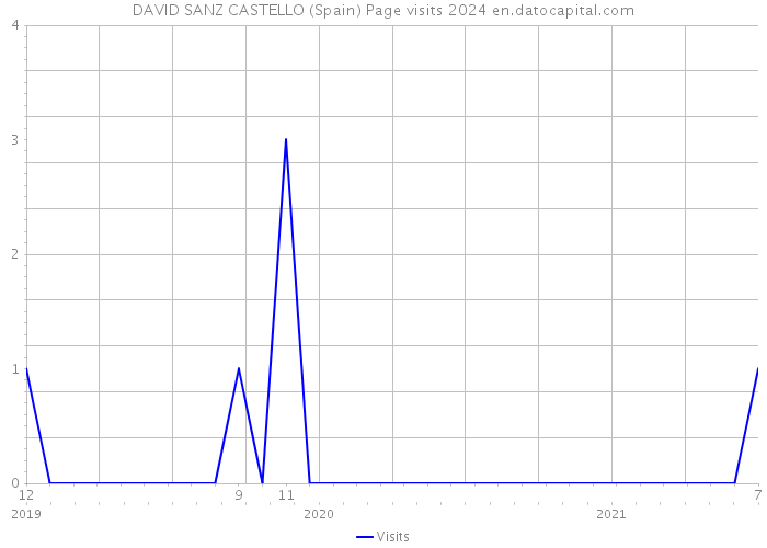 DAVID SANZ CASTELLO (Spain) Page visits 2024 