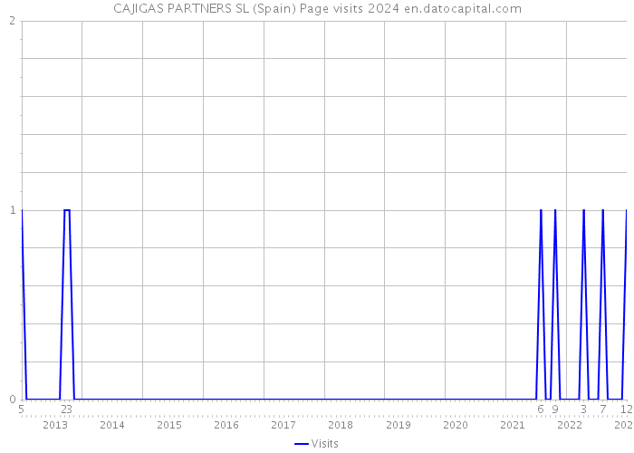 CAJIGAS PARTNERS SL (Spain) Page visits 2024 