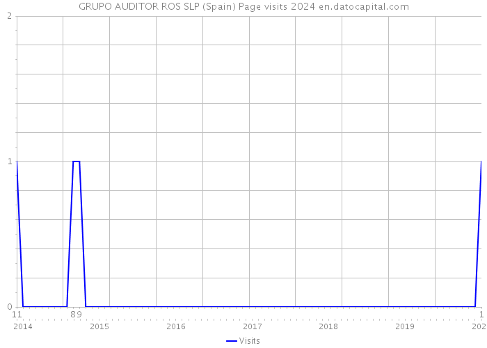 GRUPO AUDITOR ROS SLP (Spain) Page visits 2024 