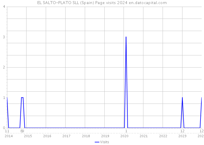 EL SALTO-PLATO SLL (Spain) Page visits 2024 