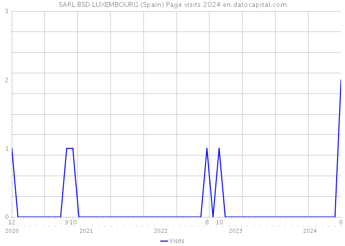 SARL BSD LUXEMBOURG (Spain) Page visits 2024 