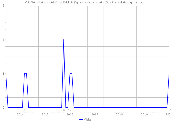 MARIA PILAR PRADO BOVEDA (Spain) Page visits 2024 