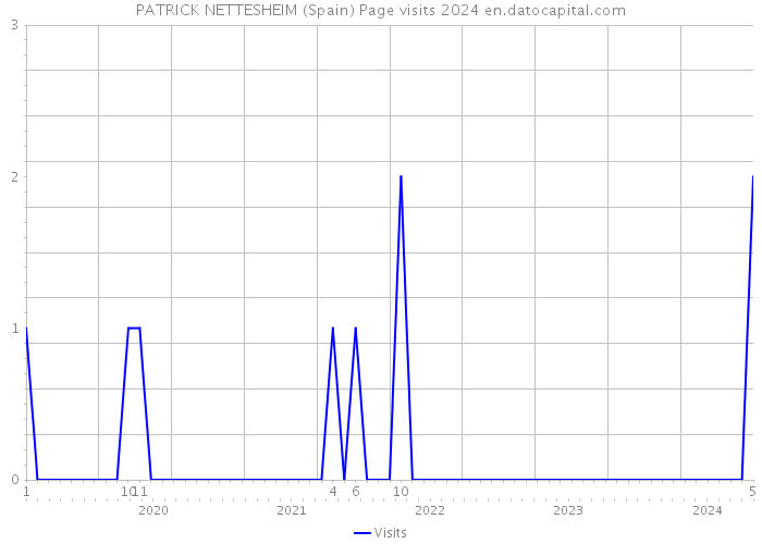 PATRICK NETTESHEIM (Spain) Page visits 2024 