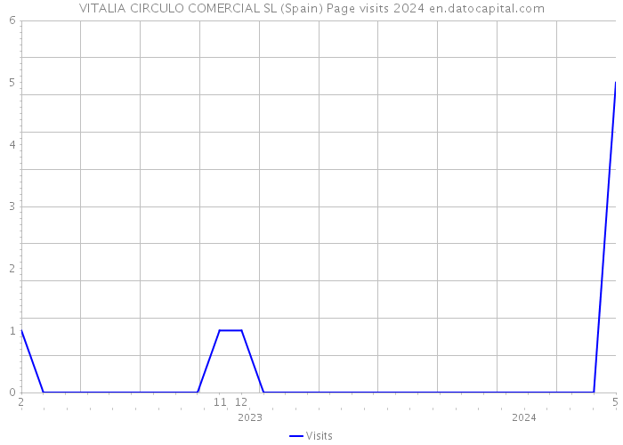 VITALIA CIRCULO COMERCIAL SL (Spain) Page visits 2024 