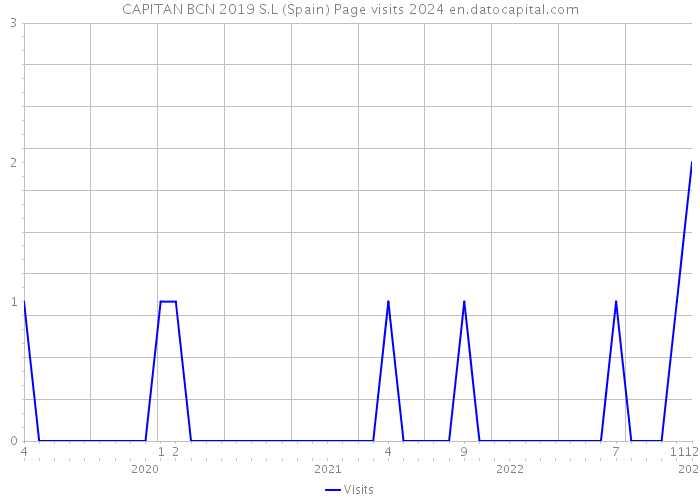 CAPITAN BCN 2019 S.L (Spain) Page visits 2024 