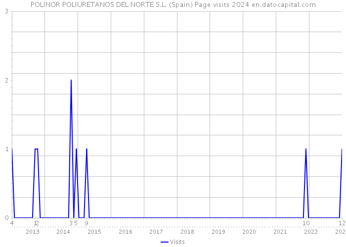 POLINOR POLIURETANOS DEL NORTE S.L. (Spain) Page visits 2024 