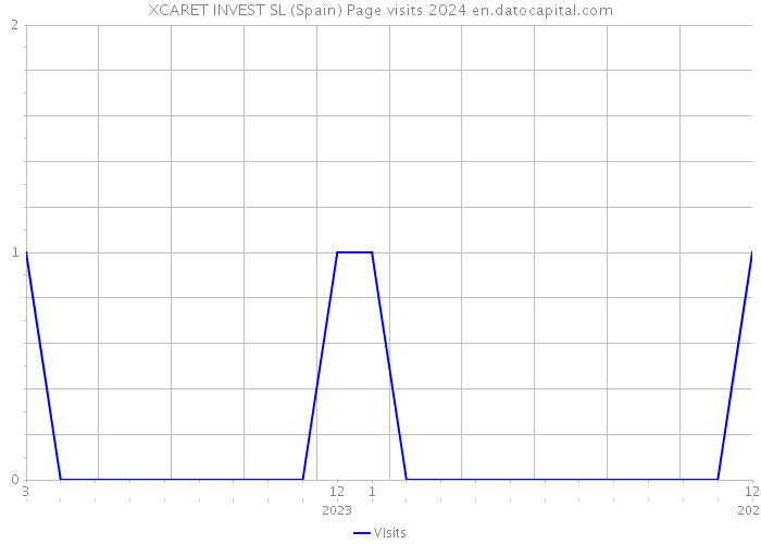 XCARET INVEST SL (Spain) Page visits 2024 