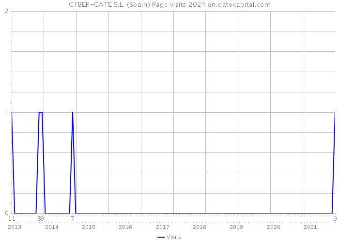 CYBER-GATE S.L. (Spain) Page visits 2024 