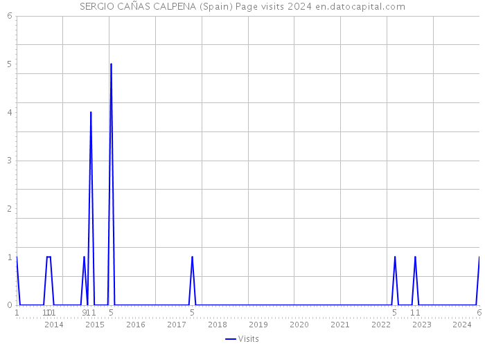 SERGIO CAÑAS CALPENA (Spain) Page visits 2024 