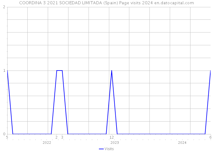 COORDINA 3 2021 SOCIEDAD LIMITADA (Spain) Page visits 2024 
