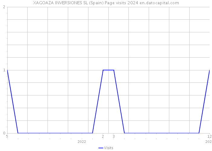 XAGOAZA INVERSIONES SL (Spain) Page visits 2024 