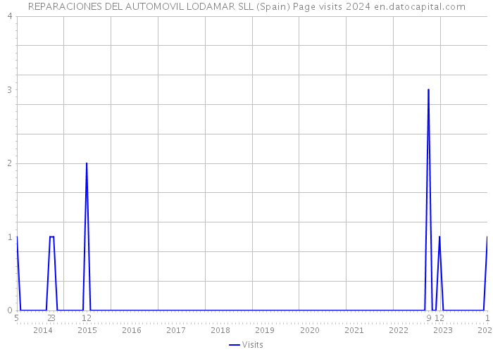 REPARACIONES DEL AUTOMOVIL LODAMAR SLL (Spain) Page visits 2024 