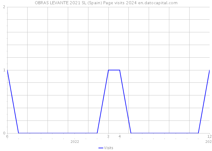 OBRAS LEVANTE 2021 SL (Spain) Page visits 2024 
