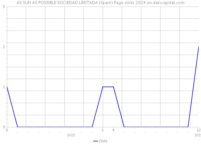 AS SUN AS POSSIBLE SOCIEDAD LIMITADA (Spain) Page visits 2024 