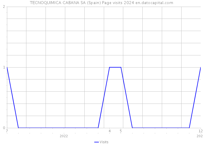 TECNOQUIMICA CABANA SA (Spain) Page visits 2024 
