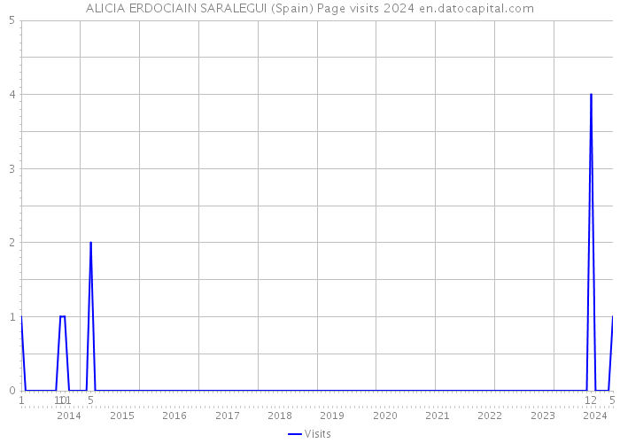 ALICIA ERDOCIAIN SARALEGUI (Spain) Page visits 2024 