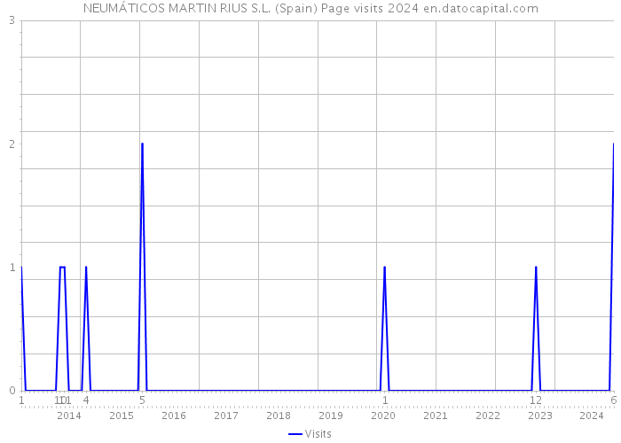 NEUMÁTICOS MARTIN RIUS S.L. (Spain) Page visits 2024 