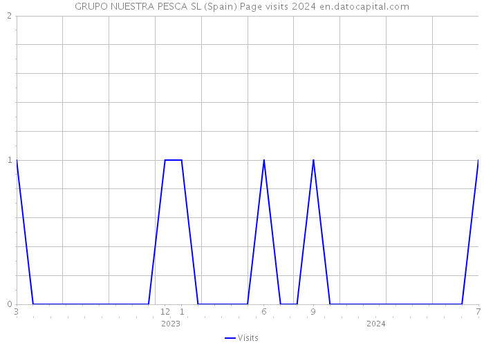 GRUPO NUESTRA PESCA SL (Spain) Page visits 2024 