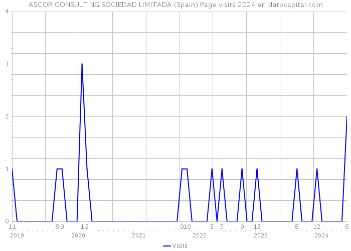 ASCOR CONSULTING SOCIEDAD LIMITADA (Spain) Page visits 2024 