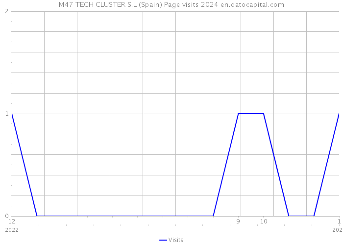 M47 TECH CLUSTER S.L (Spain) Page visits 2024 