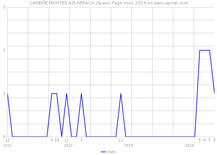 GARBIÑE MONTES AZKARRAGA (Spain) Page visits 2024 