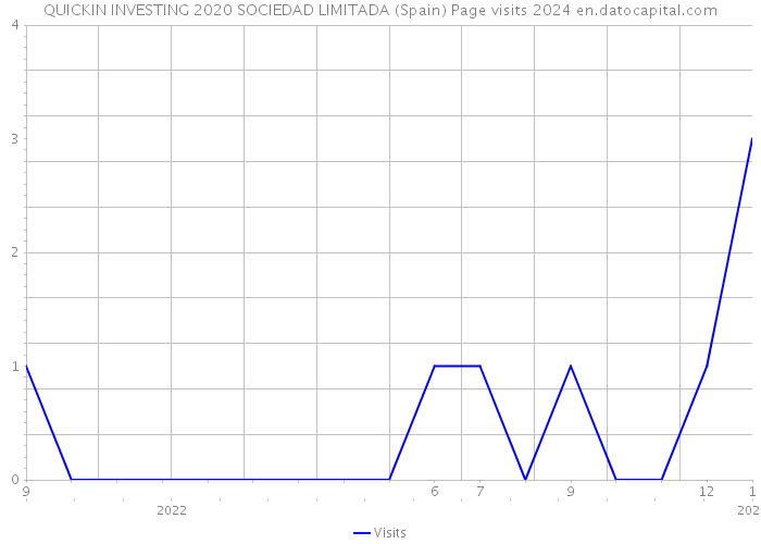 QUICKIN INVESTING 2020 SOCIEDAD LIMITADA (Spain) Page visits 2024 