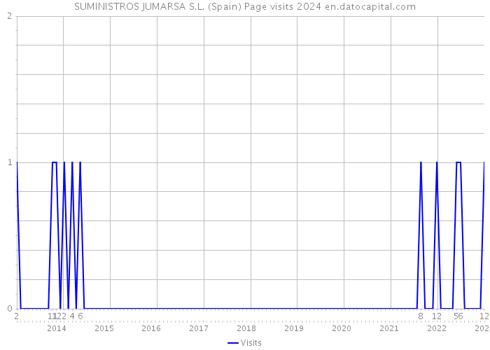 SUMINISTROS JUMARSA S.L. (Spain) Page visits 2024 