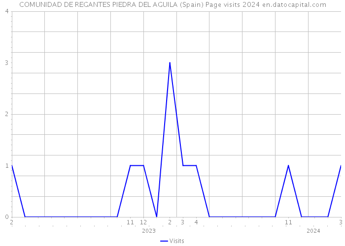 COMUNIDAD DE REGANTES PIEDRA DEL AGUILA (Spain) Page visits 2024 