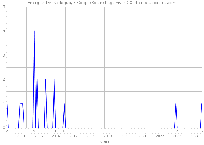 Energias Del Kadagua, S.Coop. (Spain) Page visits 2024 