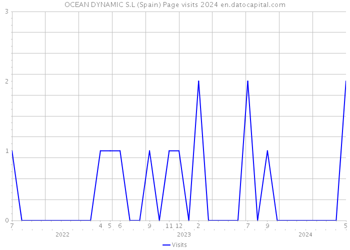 OCEAN DYNAMIC S.L (Spain) Page visits 2024 