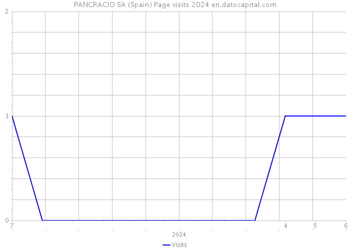 PANCRACIO SA (Spain) Page visits 2024 