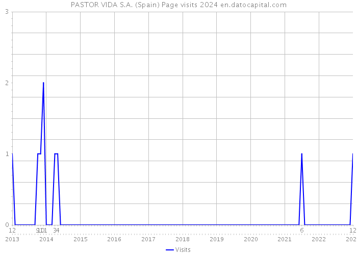 PASTOR VIDA S.A. (Spain) Page visits 2024 