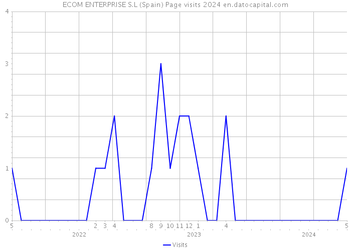ECOM ENTERPRISE S.L (Spain) Page visits 2024 