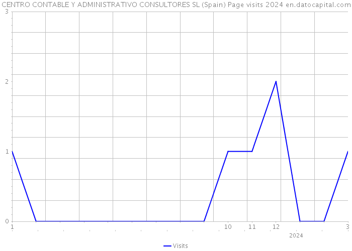 CENTRO CONTABLE Y ADMINISTRATIVO CONSULTORES SL (Spain) Page visits 2024 