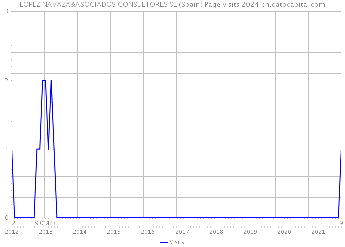 LOPEZ NAVAZA&ASOCIADOS CONSULTORES SL (Spain) Page visits 2024 