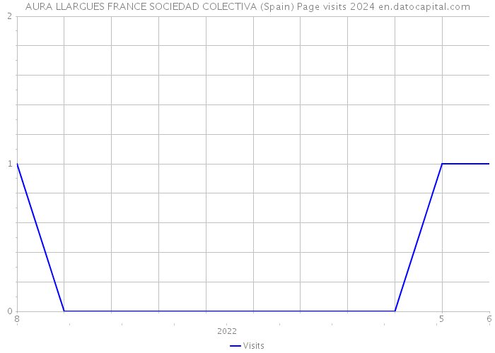 AURA LLARGUES FRANCE SOCIEDAD COLECTIVA (Spain) Page visits 2024 