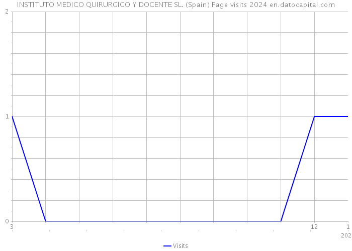 INSTITUTO MEDICO QUIRURGICO Y DOCENTE SL. (Spain) Page visits 2024 