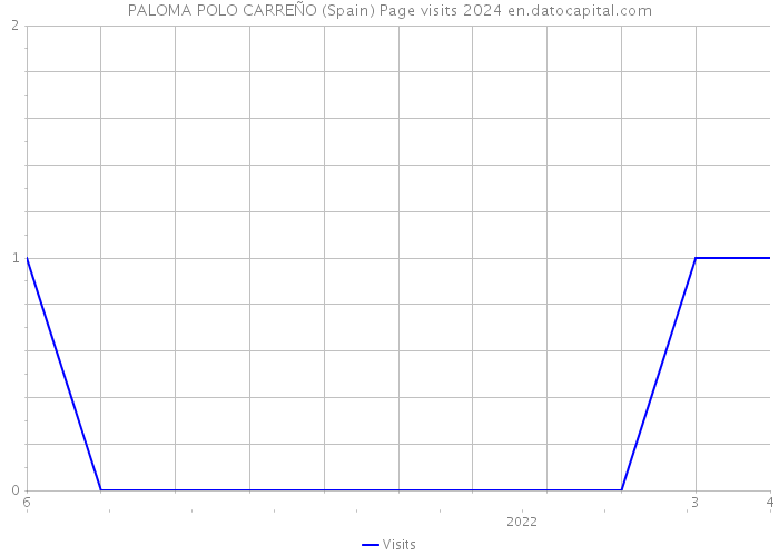 PALOMA POLO CARREÑO (Spain) Page visits 2024 