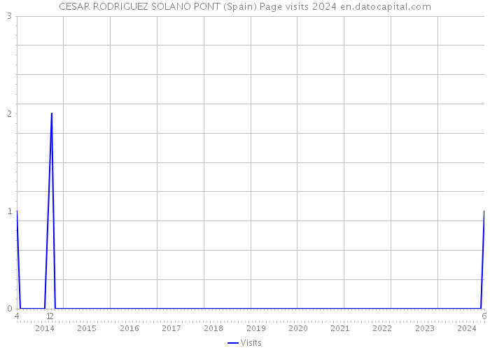 CESAR RODRIGUEZ SOLANO PONT (Spain) Page visits 2024 