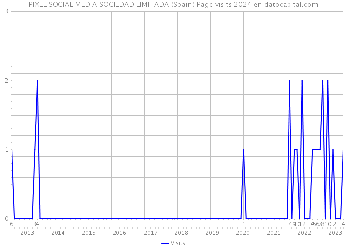 PIXEL SOCIAL MEDIA SOCIEDAD LIMITADA (Spain) Page visits 2024 
