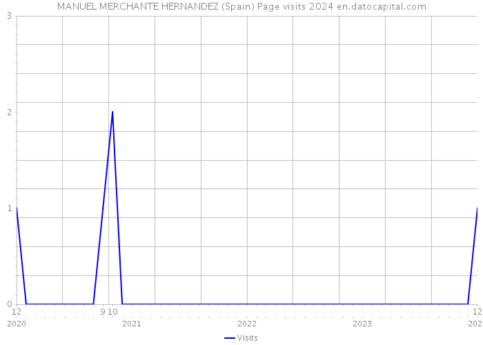 MANUEL MERCHANTE HERNANDEZ (Spain) Page visits 2024 