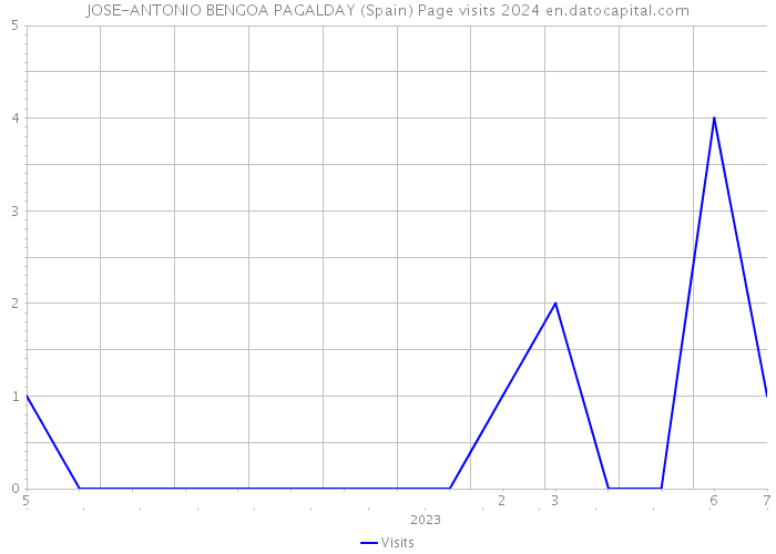 JOSE-ANTONIO BENGOA PAGALDAY (Spain) Page visits 2024 
