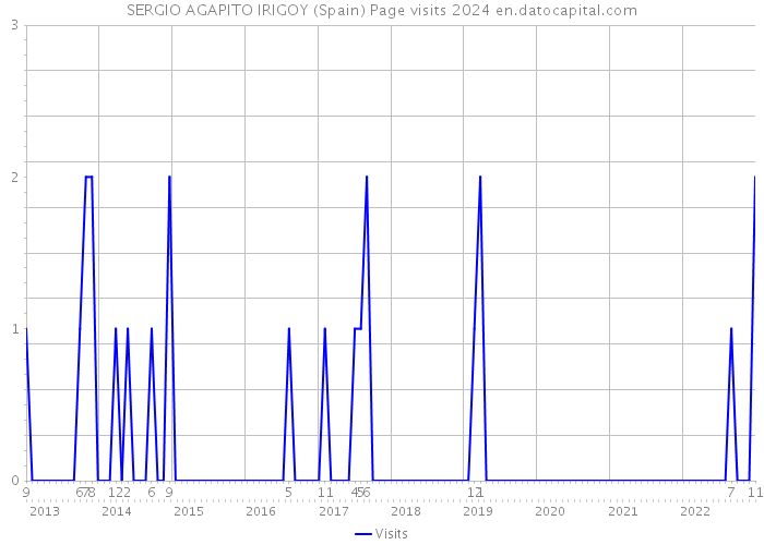 SERGIO AGAPITO IRIGOY (Spain) Page visits 2024 