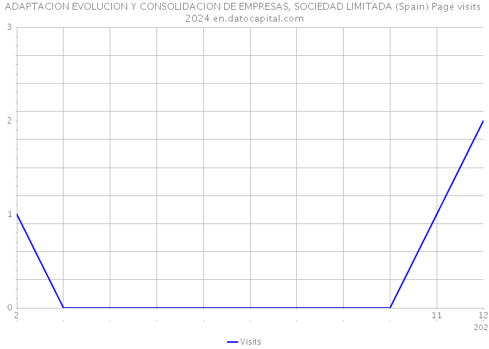 ADAPTACION EVOLUCION Y CONSOLIDACION DE EMPRESAS, SOCIEDAD LIMITADA (Spain) Page visits 2024 