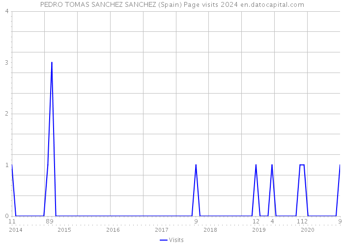 PEDRO TOMAS SANCHEZ SANCHEZ (Spain) Page visits 2024 