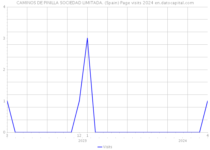 CAMINOS DE PINILLA SOCIEDAD LIMITADA. (Spain) Page visits 2024 