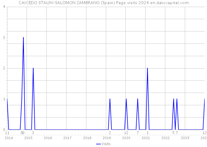 CAICEDO STALIN-SALOMON ZAMBRANO (Spain) Page visits 2024 