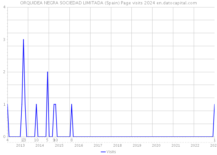 ORQUIDEA NEGRA SOCIEDAD LIMITADA (Spain) Page visits 2024 