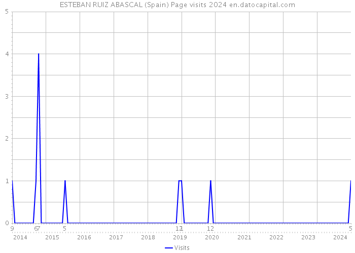 ESTEBAN RUIZ ABASCAL (Spain) Page visits 2024 