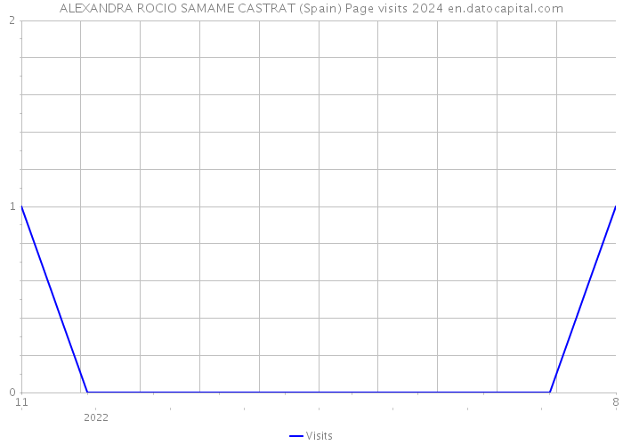 ALEXANDRA ROCIO SAMAME CASTRAT (Spain) Page visits 2024 